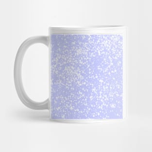 Purple White Paint Splatter Mug